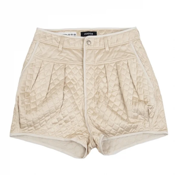 ズッカzucca キルティングショートパンツ ベージュM K-93419_001