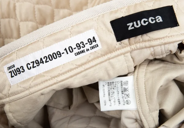 ズッカzucca キルティングショートパンツ ベージュM K-93419_013
