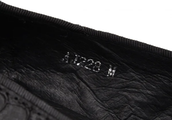 ズッカzucca スケールレザーポインテッドトゥシューズ 黒M(24位) K-93436_014