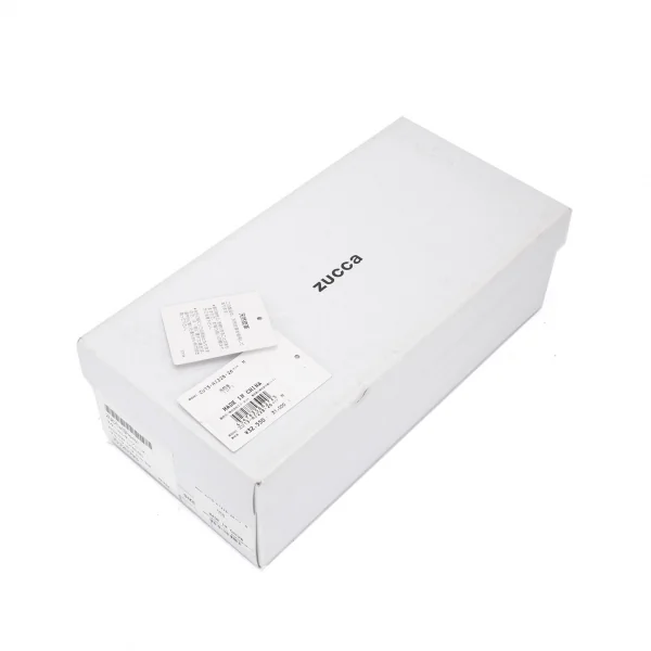 ズッカzucca スケールレザーポインテッドトゥシューズ 黒M(24位) K-93436_015