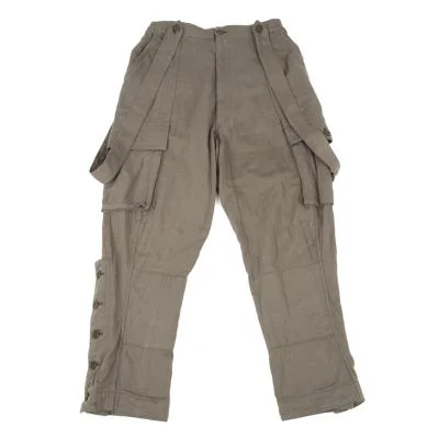 ヨウジヤマモト プールオムYohji Yamamoto POUR HOMME 敗残兵コットンサスペンダーカーゴパンツ