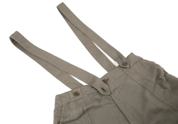 ヨウジヤマモト プールオムYohji Yamamoto POUR HOMME 敗残兵コットンサスペンダーカーゴパンツ カーキ3 K-93474_003