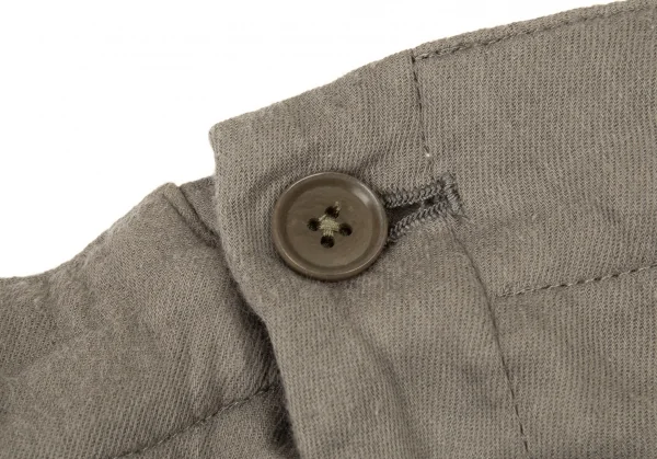 ヨウジヤマモト プールオムYohji Yamamoto POUR HOMME 敗残兵コットンサスペンダーカーゴパンツ カーキ3 K-93474_005