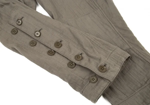 ヨウジヤマモト プールオムYohji Yamamoto POUR HOMME 敗残兵コットンサスペンダーカーゴパンツ カーキ3 K-93474_008