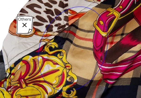 コムデギャルソンCOMME des GARCONS パッチワークスカーフノースリーブワンピース マルチS K-93478_014