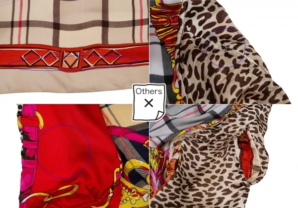 コムデギャルソンCOMME des GARCONS パッチワークスカーフノースリーブワンピース マルチS K-93478_006