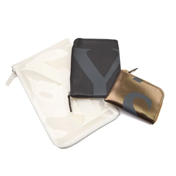 ワイズY's ロゴプリントポーチ3点セット 白他 K-93497_001