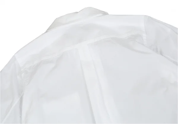 ブラックコムデギャルソンBLACK COMME des GARCONS リボンカフスラウンドカラーシャツ 白XS K-93521_013