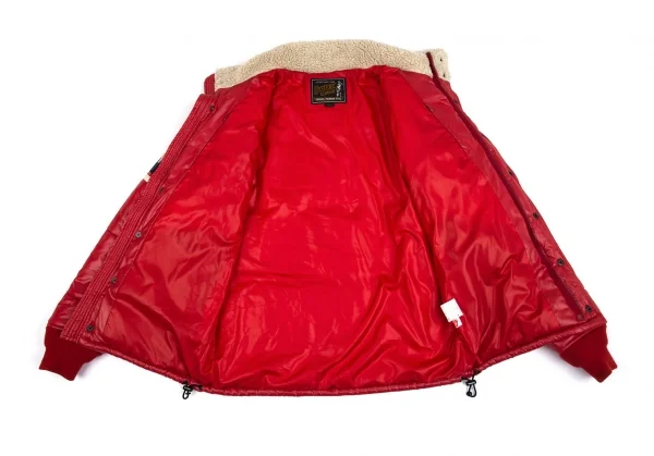 ヒステリックグラマーHYSTERIC GLAMOUR プリマロフトレーシング中綿ジャケット 赤S K-93555_013