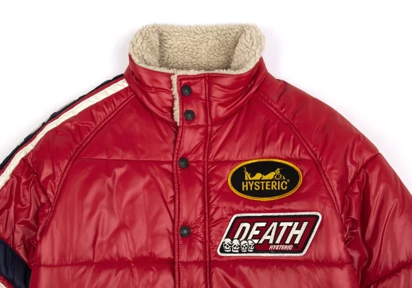 ヒステリックグラマーHYSTERIC GLAMOUR プリマロフトレーシング中綿ジャケット 赤S K-93555_002