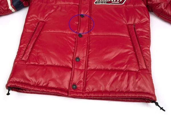 ヒステリックグラマーHYSTERIC GLAMOUR プリマロフトレーシング中綿ジャケット 赤S K-93555_009