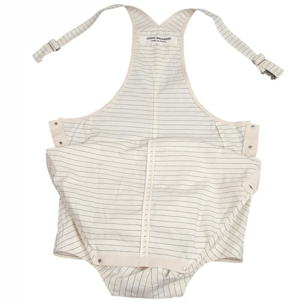 ジュンヤワタナベ コムデギャルソンJUNYA WATANABE COMME des GARCONS コットンヘンプボーダーサロペット オフS K-93603_011