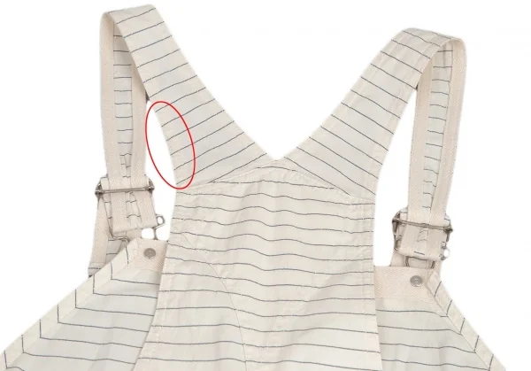 ジュンヤワタナベ コムデギャルソンJUNYA WATANABE COMME des GARCONS コットンヘンプボーダーサロペット オフS K-93603_013