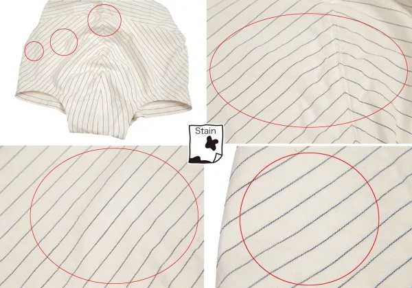 ジュンヤワタナベ コムデギャルソンJUNYA WATANABE COMME des GARCONS コットンヘンプボーダーサロペット オフS K-93603_008