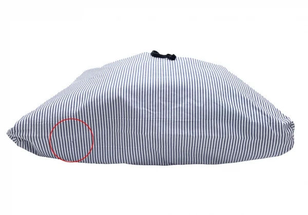 トリココムデギャルソンtricot COMME des GARCONS プリーツスカートジップ着脱ストライプショルダーバッグ　 黒青白 K-93612_012
