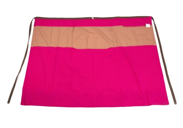 コムコム コムデギャルソンCOMME des GARCONSパネル切替デザインラップスカート ピンク茶他M K-93684_007