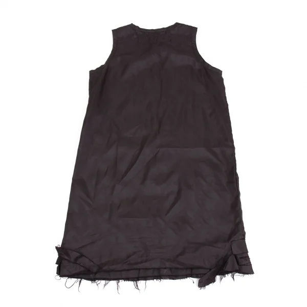 ジュンヤワタナベマンピンク コムデギャルソンJUNYA WATANABE MAN PINK COMME des GARCONS スパンコール刺繍ノースリーブチュニック 焦げ茶S K-93686_011