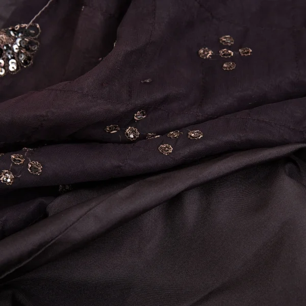 ジュンヤワタナベマンピンク コムデギャルソンJUNYA WATANABE MAN PINK COMME des GARCONS スパンコール刺繍ノースリーブチュニック 焦げ茶S K-93686_015