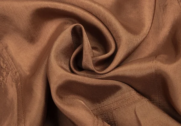 ローブドシャンブル コムデギャルソンrobe de chambre COMME des GARCONS レーヨンサテンエポーレット付きチャイナシャツ モカS位 K-93738_018