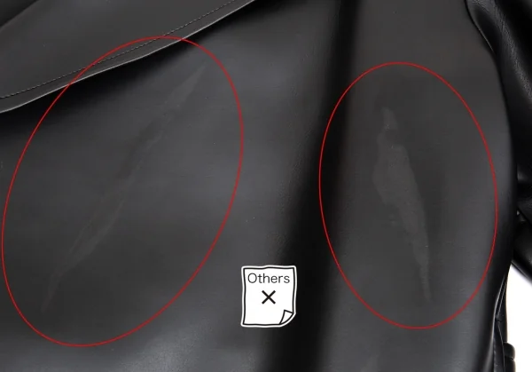 コムデギャルソンCOMME des GARCONSシンセティックレザーベルテッドジャケット 黒M K-93744_012