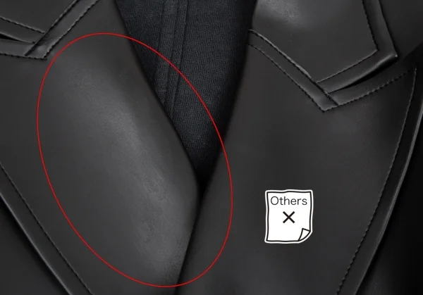 コムデギャルソンCOMME des GARCONSシンセティックレザーベルテッドジャケット 黒M K-93744_005