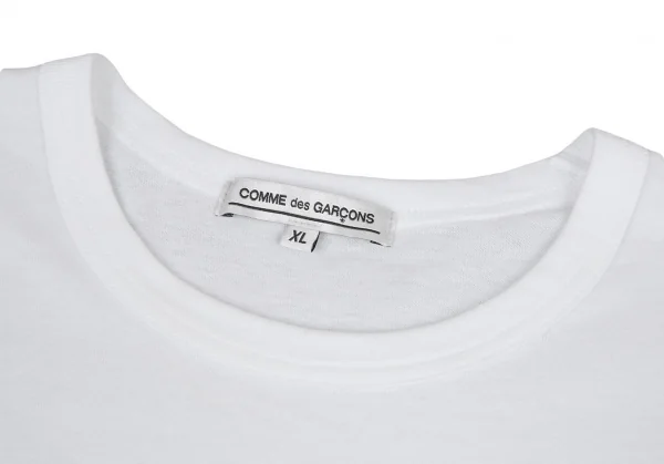 コムデギャルソンCOMME des GARCONS 2019ホリデイホログラムメッセージプリントTシャツ 白XL K-93790_003