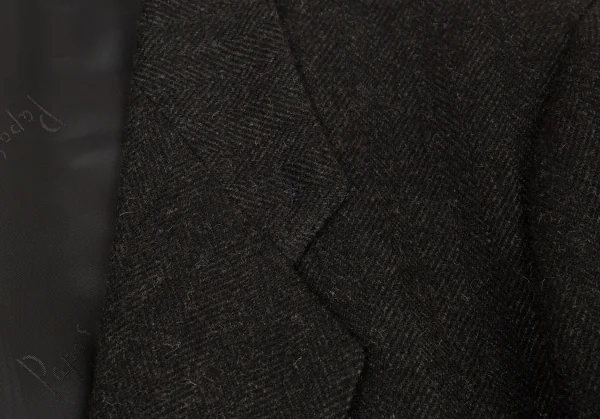 Papas Herringbone Cashmere Camel Jacket K-93798_003