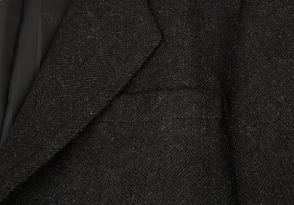 Papas Herringbone Cashmere Camel Jacket K-93798_004