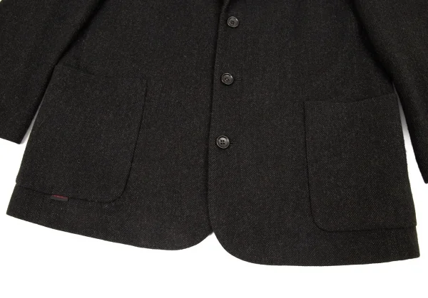 Papas Herringbone Cashmere Camel Jacket K-93798_007