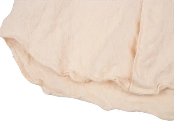 コムデギャルソン オムプリュスCOMME des GARCONS HOMME PLUS ウール縮絨襟切替シャツ クリームピンクS K-93813_010