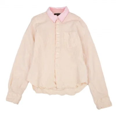 コムデギャルソン オムプリュスCOMME des GARCONS HOMME PLUS ウール縮絨襟切替シャツ