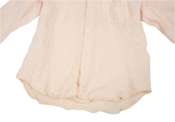 コムデギャルソン オムプリュスCOMME des GARCONS HOMME PLUS ウール縮絨襟切替シャツ クリームピンクS K-93813_009