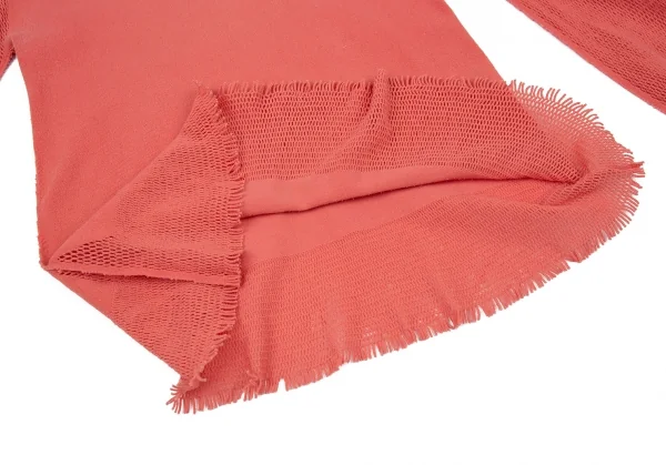 イッセイミヤケ フェットISSEY MIYAKE FETE A-POC INSIDE カッティングメッシュカットソー ピンク2 K-93830_010