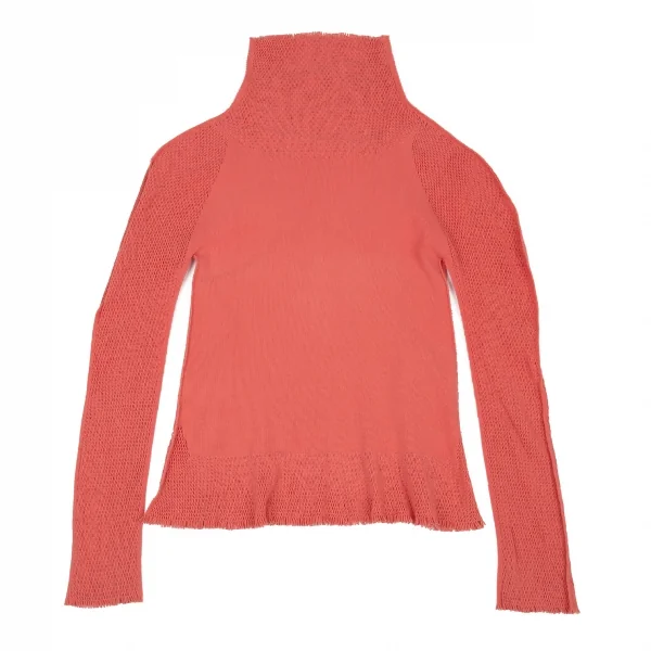 イッセイミヤケ フェットISSEY MIYAKE FETE A-POC INSIDE カッティングメッシュカットソー ピンク2 K-93830_011