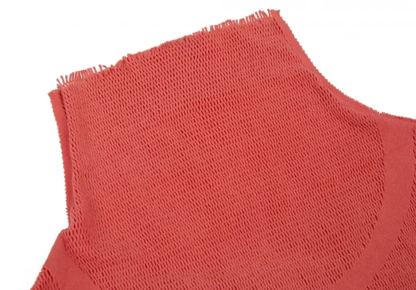 イッセイミヤケ フェットISSEY MIYAKE FETE A-POC INSIDE カッティングメッシュカットソー ピンク2 K-93830_004