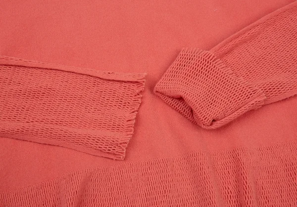 イッセイミヤケ フェットISSEY MIYAKE FETE A-POC INSIDE カッティングメッシュカットソー ピンク2 K-93830_008