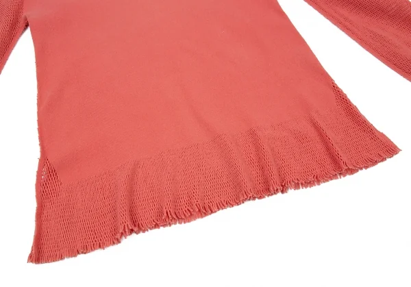 イッセイミヤケ フェットISSEY MIYAKE FETE A-POC INSIDE カッティングメッシュカットソー ピンク2 K-93830_009