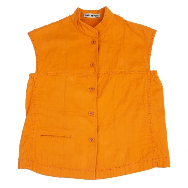 ISSEY MIYAKE Decorative Stitch Design Vest K-93884_002