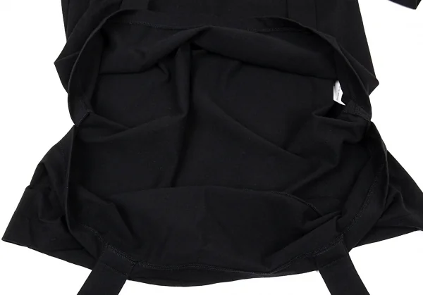 コムデギャルソン オムプリュスCOMME des GARCONS HOMME PLUS ベルトサスペンダーデザインTシャツ 黒L K-93908_007
