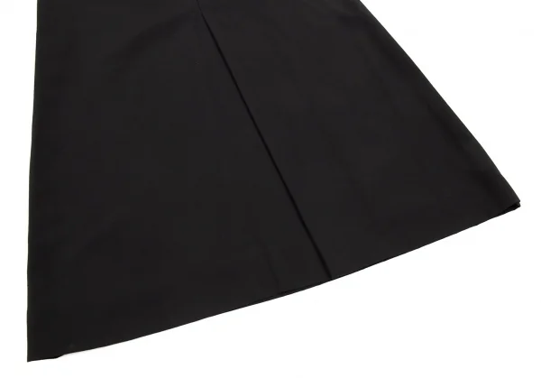 イッセイミヤケISSEY MIYAKE ウールトロフロントスリットスカート 黒L K-93975_006