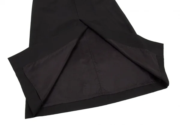 イッセイミヤケISSEY MIYAKE ウールトロフロントスリットスカート 黒L K-93975_007