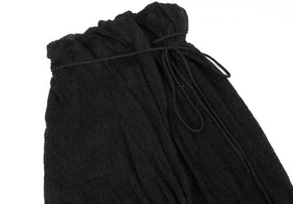 ジャンポールゴルチエ ファムJean Paul GAULTIER FEMME ニットラップスカート 黒40 K-93984_003