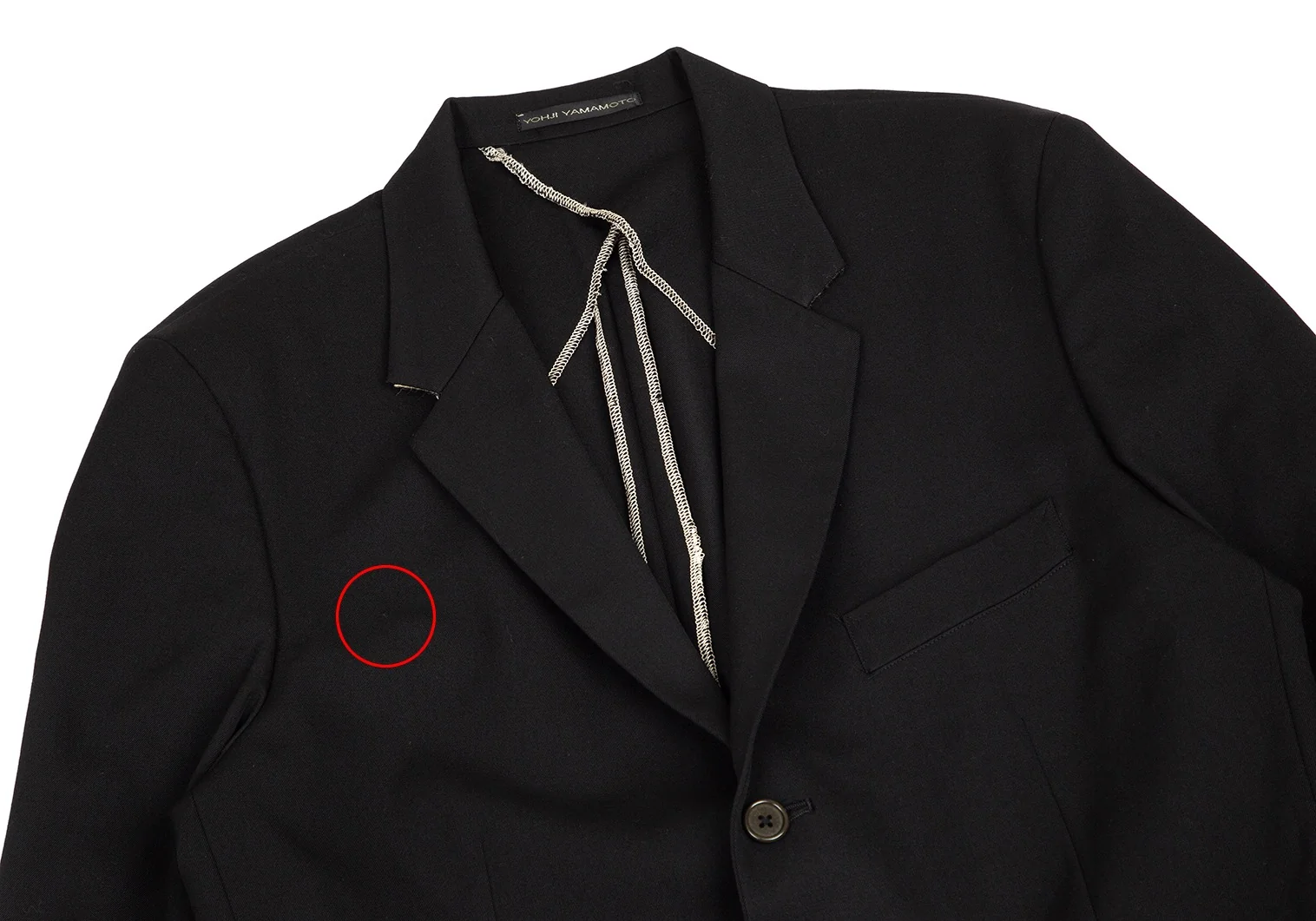 Y's for men Wool Gabardine Tailored Jacket Black 3 (K-93997) Y's for men Wool Gabardine Tailored Jacket Black 3 (K-93997)
