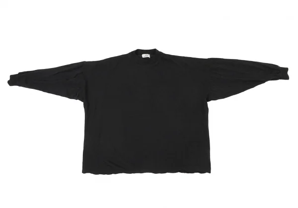 ジャンニヴェルサーチGIANNI VERSACE ウールハイネックニットソー 黒46 K-94067_002