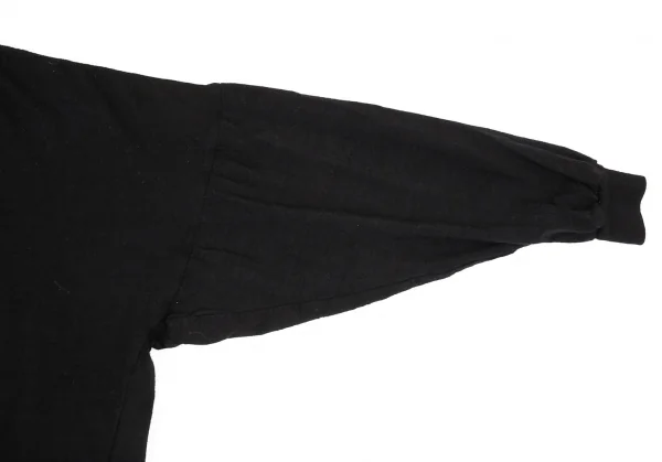 ジャンニヴェルサーチGIANNI VERSACE ウールハイネックニットソー 黒46 K-94067_004