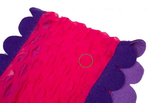 ISSEY MIYAKE FETE Felt Dot See-through Stole K-94112_003