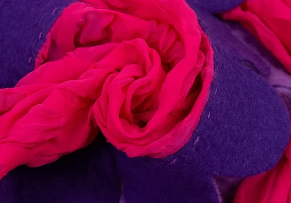 ISSEY MIYAKE FETE Felt Dot See-through Stole K-94112_007