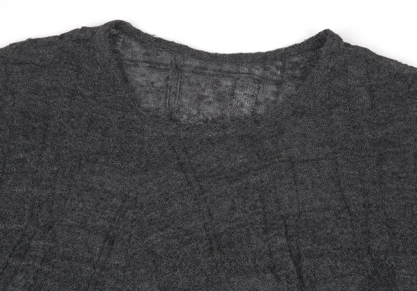 Y's Hem Switching Long Knit Sweater K-94159_003