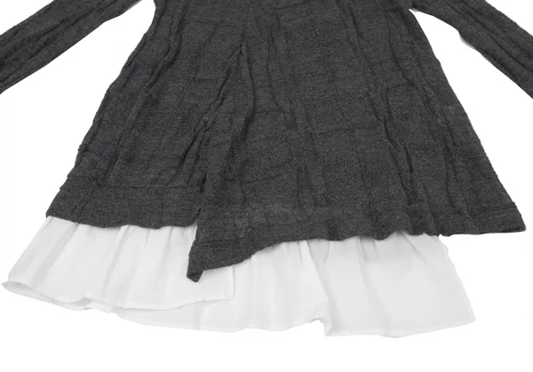 Y's Hem Switching Long Knit Sweater K-94159_006