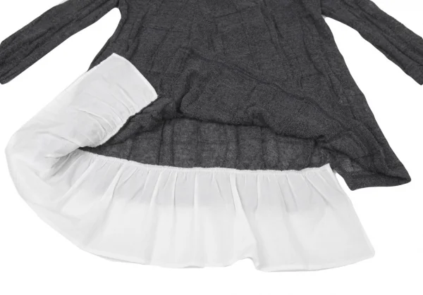 Y's Hem Switching Long Knit Sweater K-94159_007